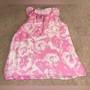 Loft floral sleeveless blouse. Size L